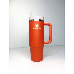 Stanley 30 oz Orange Stainless Steel H2.0 Flowstate Quencher Tumbler Tigerlily